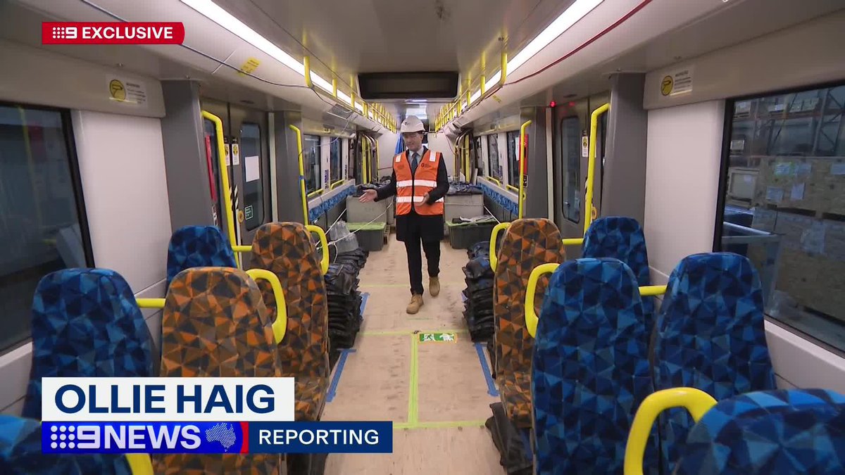 #EXCLUSIVE: Melbourne's rail network is getting a shake-up with a new fleet of trains rolled out to passengers. Ollie Haig #9News