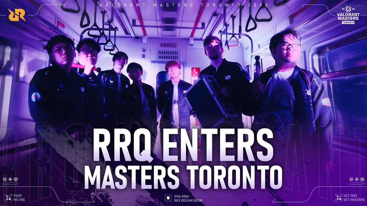 TORONTO ARC BEGINS | RRQ Takes the International Stage After grinding through VCT Pacific, we’re ready for the global stage. Opening match vs Wolves Esports — 14 June, 11PM Jakarta Time. Let’s chase greatness. #RRQVALORANT #VIVARRQ #MASTERSTORONTO