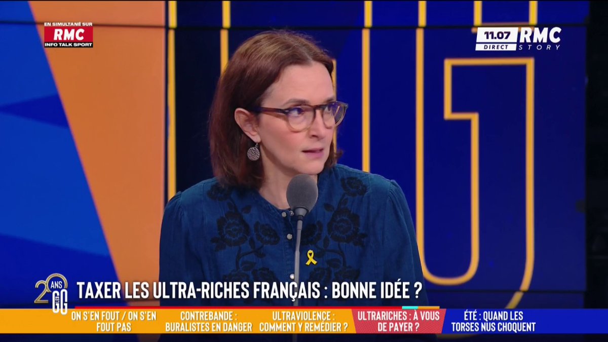 💶 Taxer les 1 800 plus riches de France rapporterait 20 milliards 🗣️ Barbara Lefebvre : "Le taux d'effort fiscal des très riches est largement inférieur au taux d'effort fiscal des classes moyennes... Pourquoi mon taux serait 10X plus grand que Bernard Arnault ?!" #GGRMC