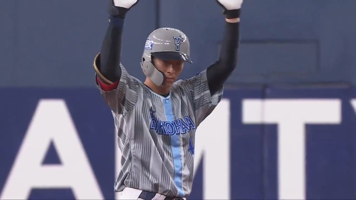 #度会隆輝 選手のライトオーバーのタイムリー2ベースが飛び出し、試合を振り出しに戻す！😤 3回表 DB 2 - 2 B #京セラドーム大阪 #日本生命セ・パ交流戦 #解き放て #baystars