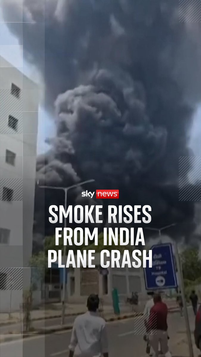 A plane carrying 242 people, including 53 British nationals, to London Gatwick has crashed in India. Latest updates: