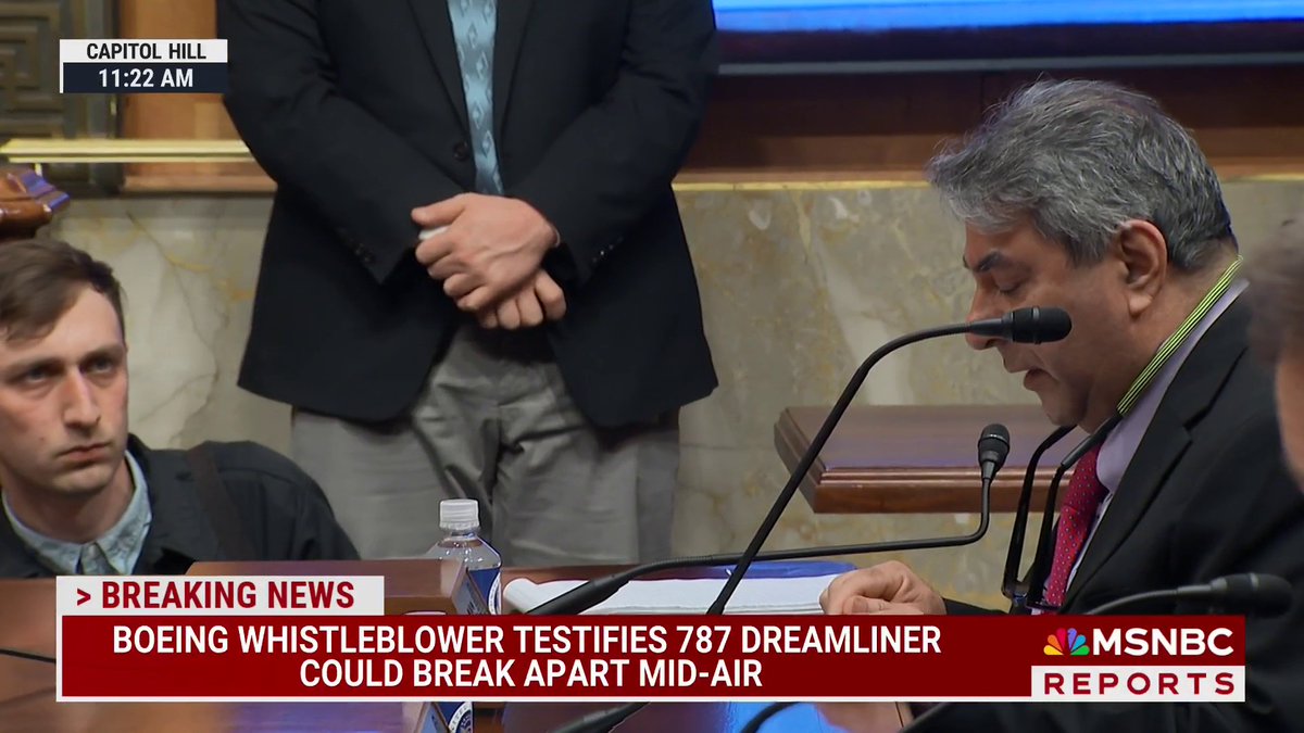 "At one point, Boeing management got sick of me raising these issues and moved me out of 787 program into the 777 program." Boeing Whistleblower Sam Salehpour testifying in front of Congress last year.