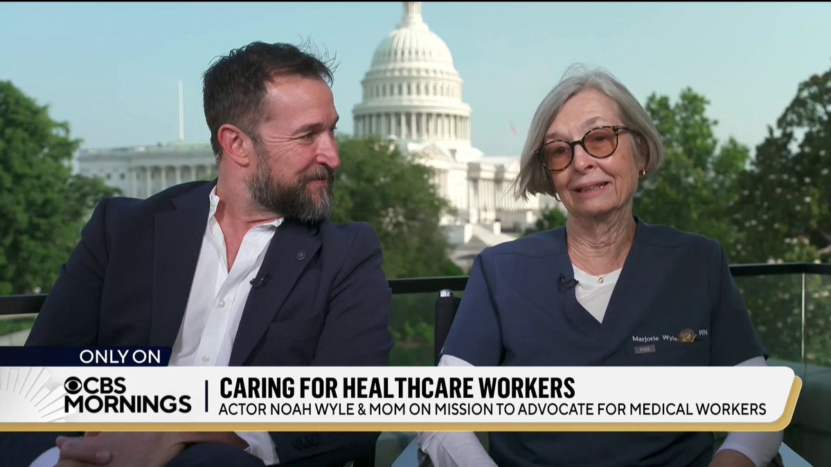 Actor Noah Wyle and his mom, nurse Marjorie Wyle-Katz, are in Washington, D.C., speaking with lawmakers about policy changes that could help with burnout and staffing shortages among health care workers: “The trickle down of these things not being enacted will affect all of us eventually.” They tell CBS Mornings about how “The Pitt” is “intended to be a love letter to frontline workers,” and why they are excited about joining together in advocacy: “The strength of our health care system is commensurate with the degree to which we support our health care workers.”