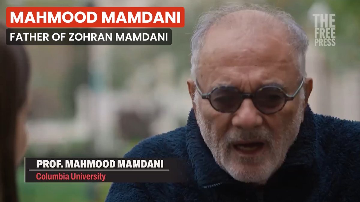 The apple falls DIRECTLY under the tree! Zohran Mamdani's father Mahmood Mamdani, one of the Columbia professors who supported the encampment, denies that there is antisemitism on campus - as if HE'S the authority on antisemitism! Zohran sounds EXACTLY like this on the campaign trail.