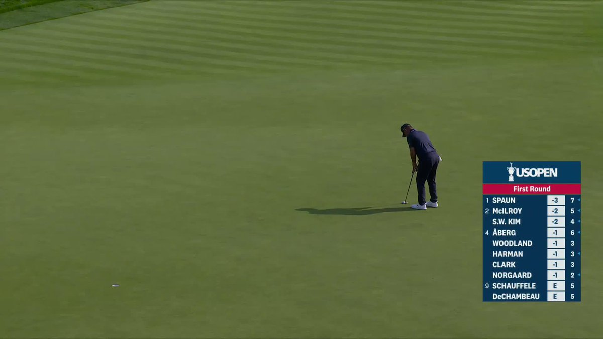 Rolling the rock (chalk jayhawk)! Our 2019 champion Gary Woodland is now solo 2nd after his third birdie in the first five holes.