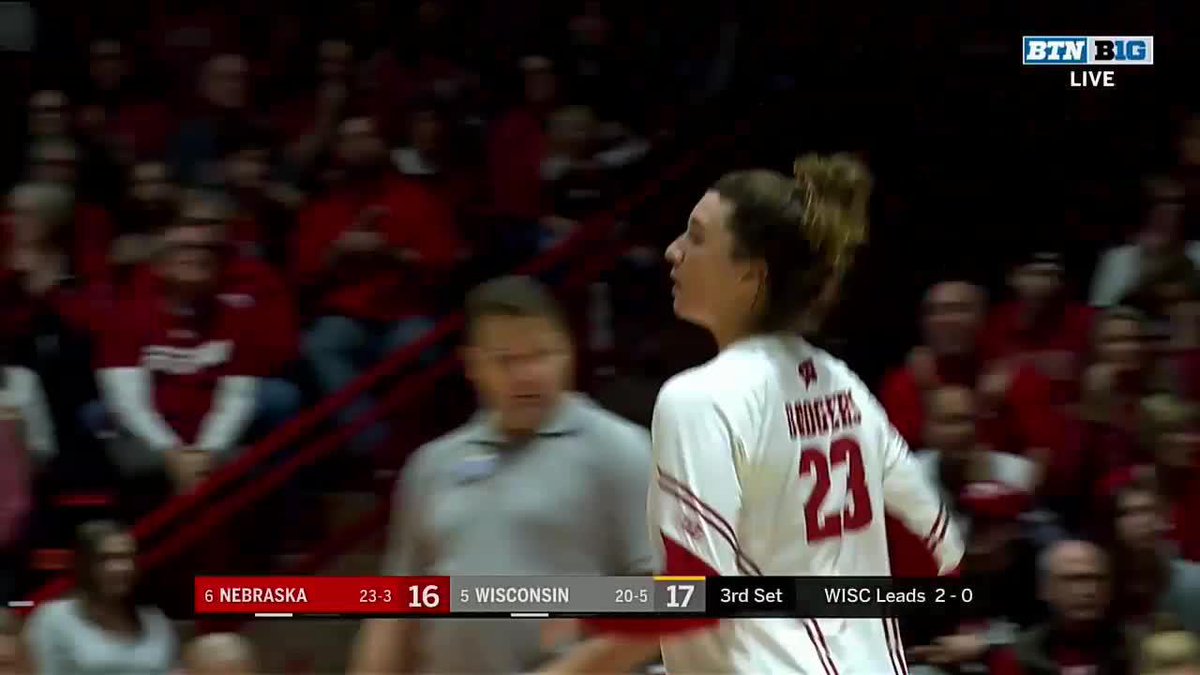 Have a day, Haggerty‼️ Let's take a look back at each of Molly Haggerty's 1️⃣6️⃣ kills in 2019 Wisconsin Volleyball's 𝘴𝘦𝘤𝘰𝘯𝘥 sweep over Nebraska 👇 #TBT x #B1GVolleyball