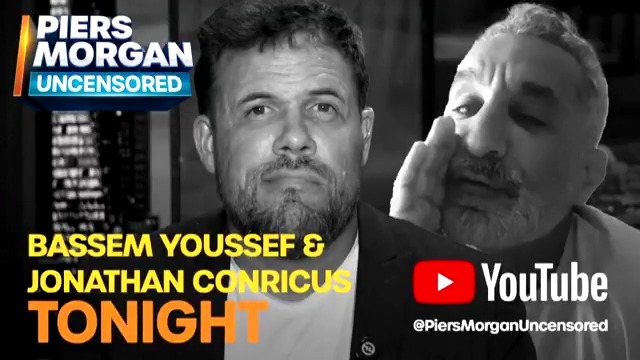 "Dude, we gave you 30 billion dollars to bomb children - and it's not enough for you?" Bassem Youssef vs former IDF spokesman Jonathan Conricus premiers on Uncensored at 7pm (2pm ET) 📺 Piers Morgan | Bassem Youssef | Jonathan Conricus