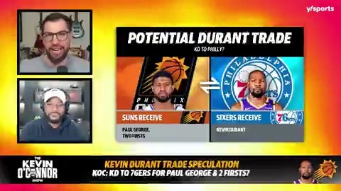 Where will Kevin Durant land during the offseason? 🤔 Kevin O'Connor and Dan Titus break down potential deals for KD. (via The Kevin O’Connor Show)