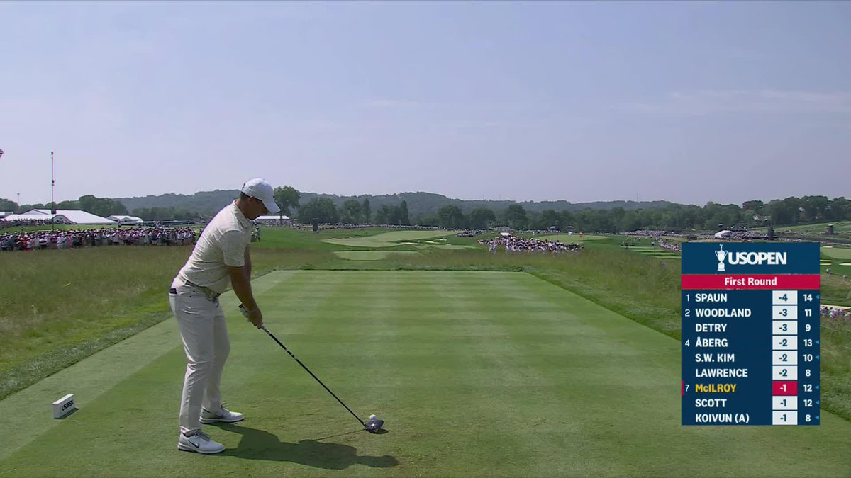 Rory getting the full Oakmont experience*. *He made the 30ft putt for bogey.