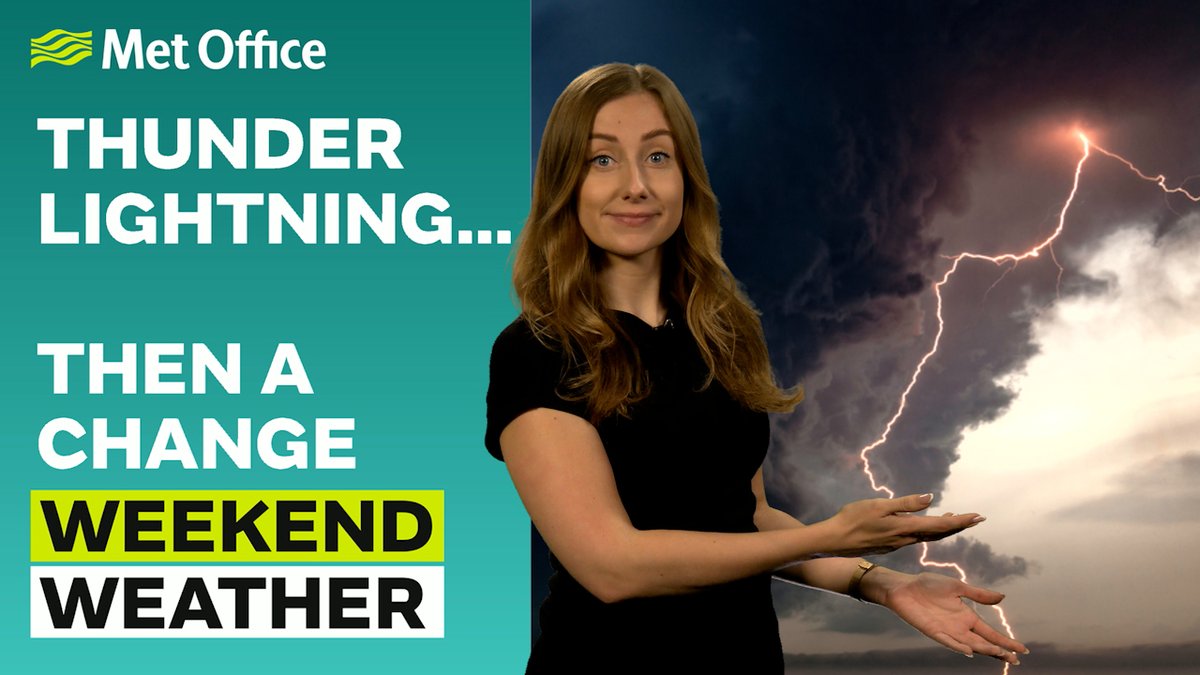 Warm, muggy, and a risk of thunder &amp; lightning - after an unsettled start to the weekend, Sunday looks mostly bright and dry for many. It’s a much-improved second half, with more dry and settled conditions ahead next week. Full weekend weather forecast with Honor ⛈️☀️👇