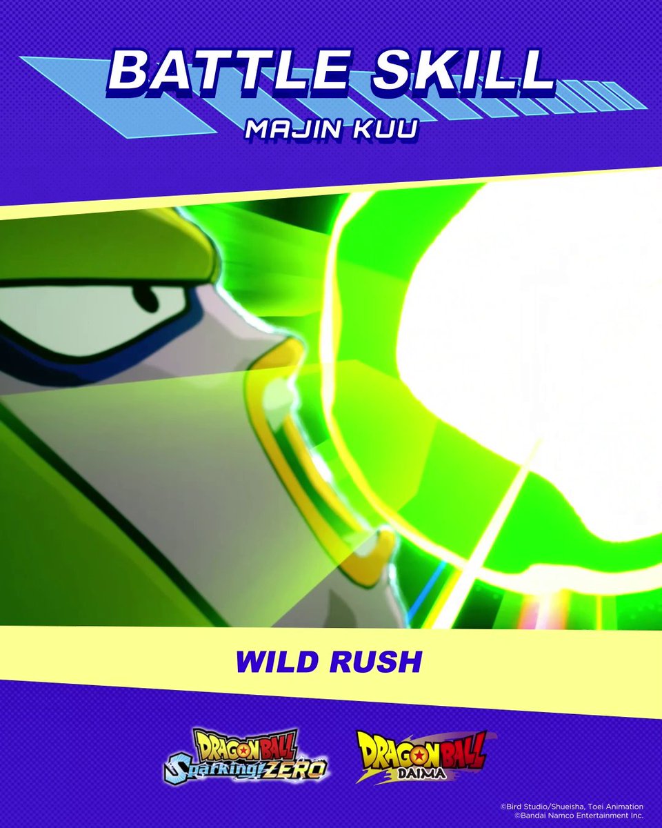 He's not just power, he's got the brains to back it up. Go wild with Majin Kuu in DRAGON BALL: Sparking! ZERO - DAIMA Character Pack 1!