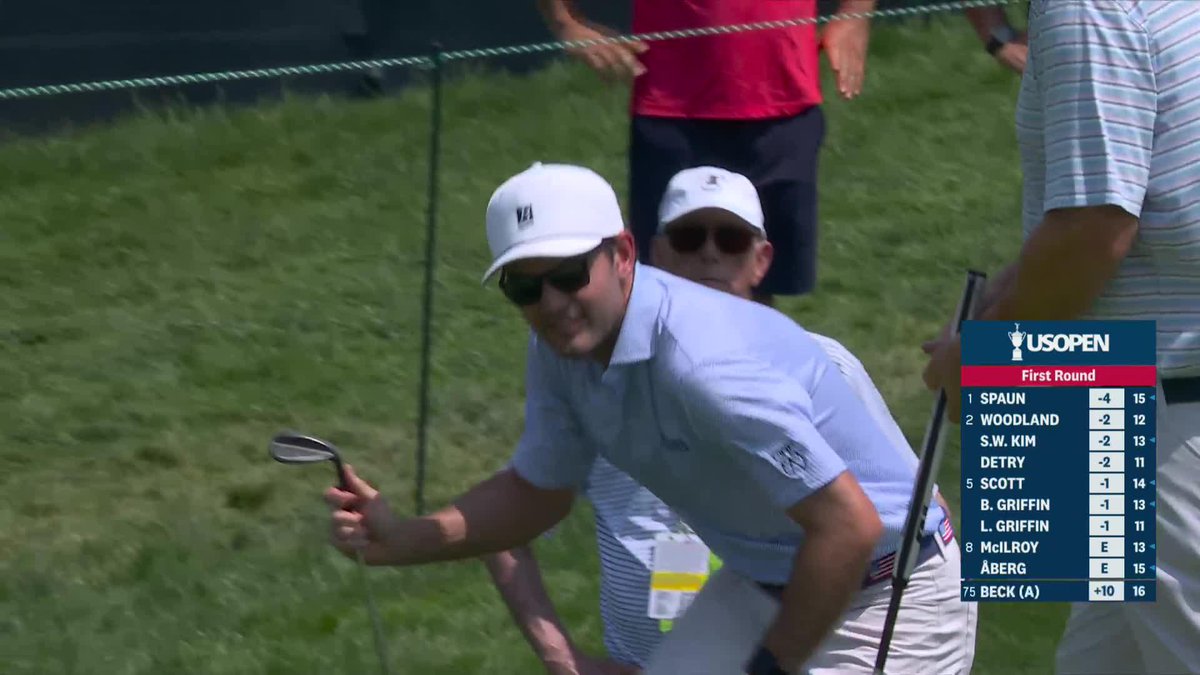 First U.S. Open, first U.S. Open birdie! Our reigning U.S. Mid-Amateur champion Evan Beck with a highlight to remember on the par-3 16th.