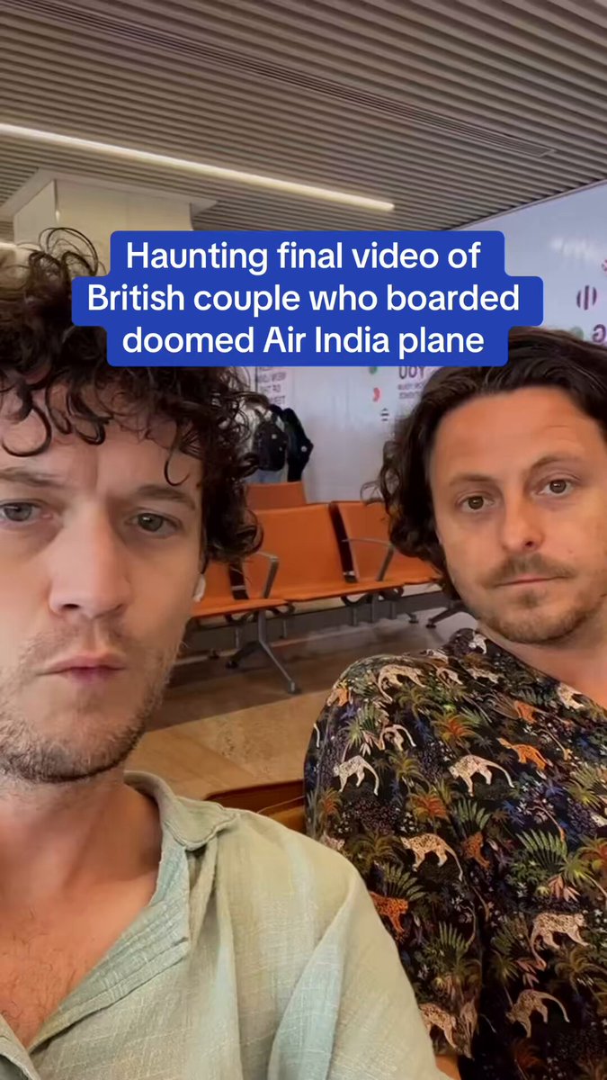 Haunting final video of British couple who boarded doomed Air India flight.