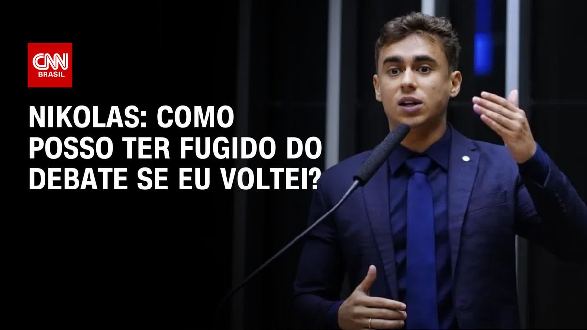 Nikolas: Como posso ter fugido do debate se eu voltei?; assista #BastidoresCNN