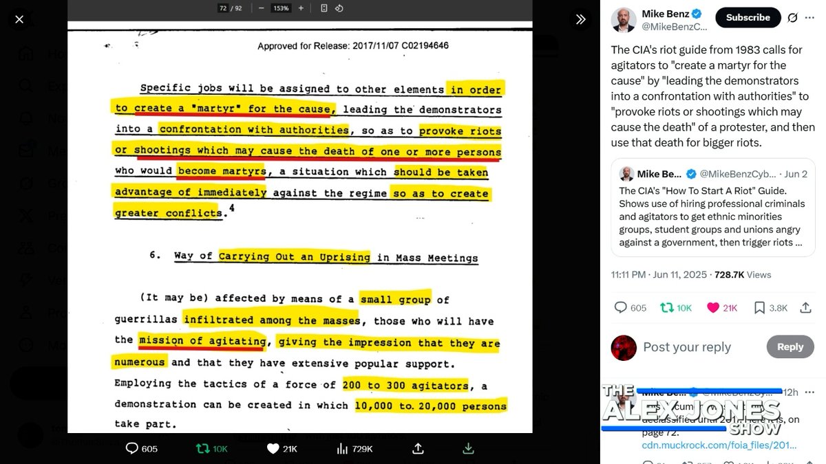 BREAKING EXCLUSIVE: Total Proof ANTIFA Is Run By The CIA & Is Planning To Launch A Nationwide Insurrection Using The "No Kings" Front Group This Saturday, June 14th Bottom Line— The Deep State Is Attempting To Run A CIA Regime Change Operation In The US To Try To Stop Trump From Saving America
