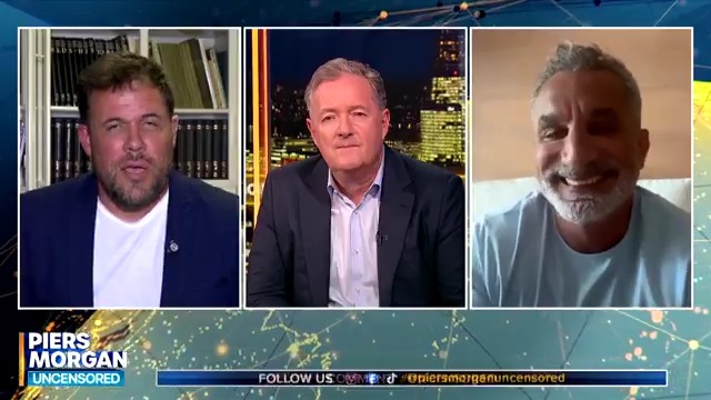 "Last time I checked, Egypt is the second largest beneficiary of American money..." Jonathan Conricus asks pro-Palestinian Bassem Youssef why his country isn't receiving Arab refugees from Gaza. Watch more 👇 📺 Piers Morgan | @byoussef | Jonathan Conricus