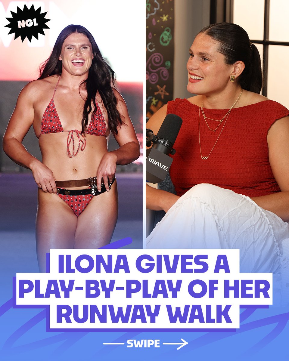 The icon herself Ilona Maher gives us a play-by-play of her Sports Illustrated Swimsuit runway walk