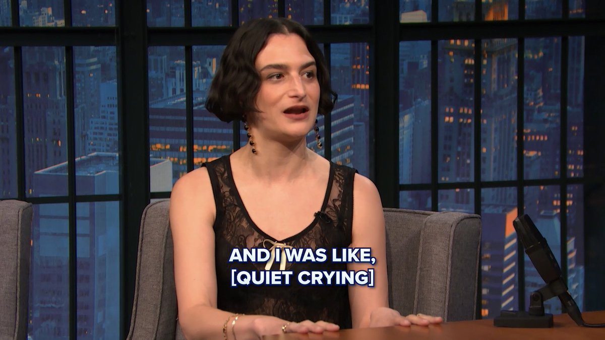 Jenny Slate and Seth Meyers have one (tearful) thing in common 😭