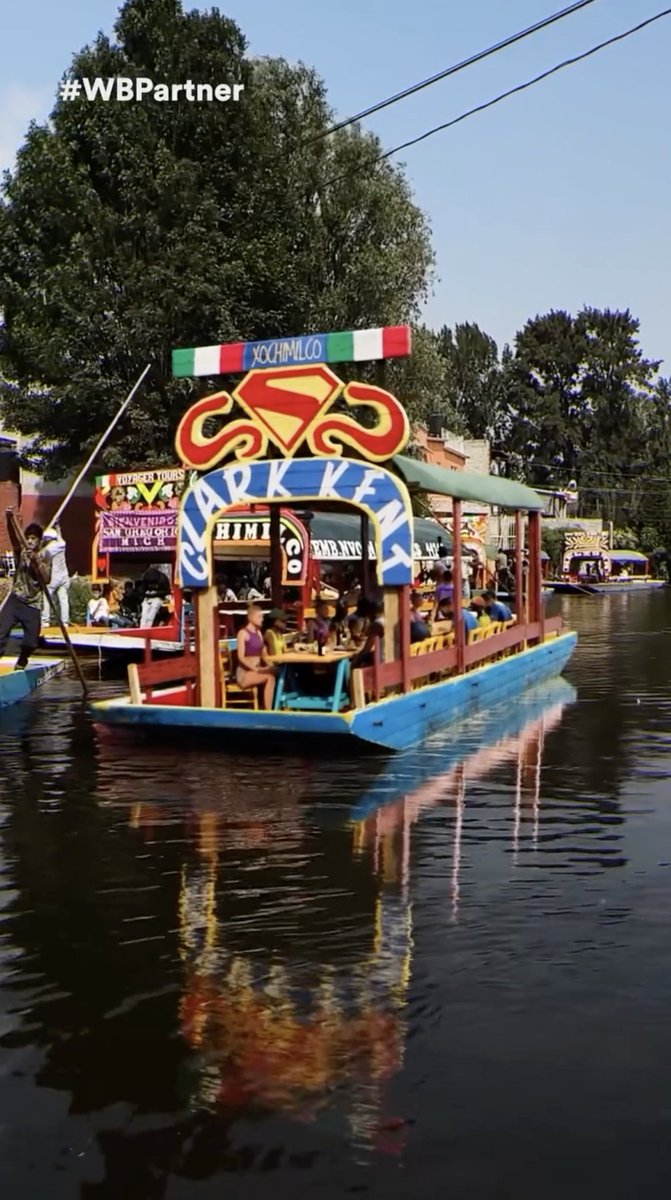We ran into Superman at Xochimilco. Don’t miss #Superman, only in theaters. #WBPartner