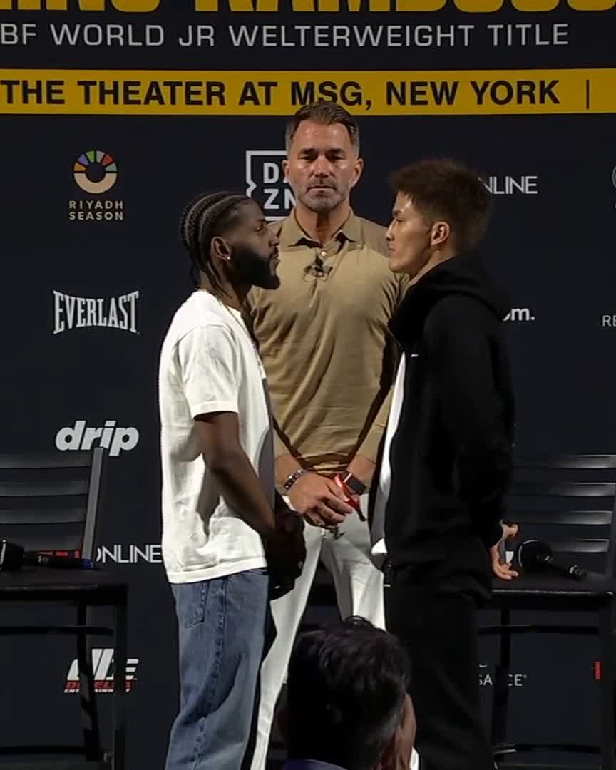 Face Off 👀 #CruzMishiro #HitchinsKambosos | DAZN Boxing