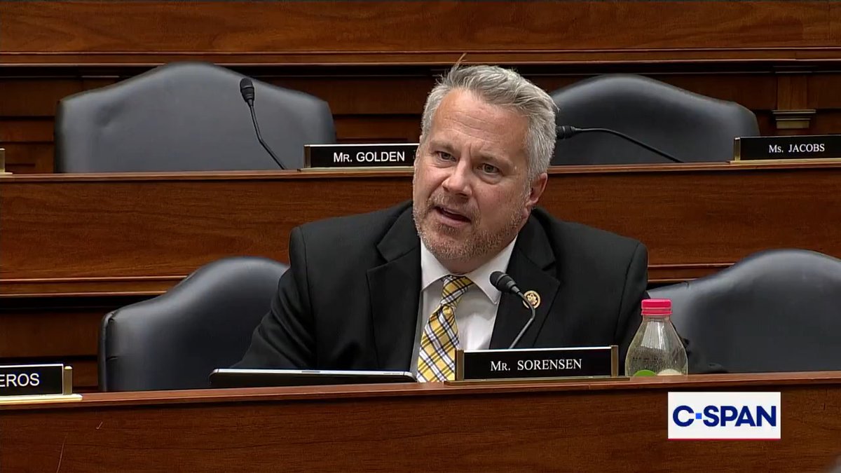 .Congressman Eric Sorensen to @SecDef Hegseth on renaming of Harvey Milk ship: "Gay kids like me, they don't want to go into the Army. They don't want to go into the Navy because you don't care for them."