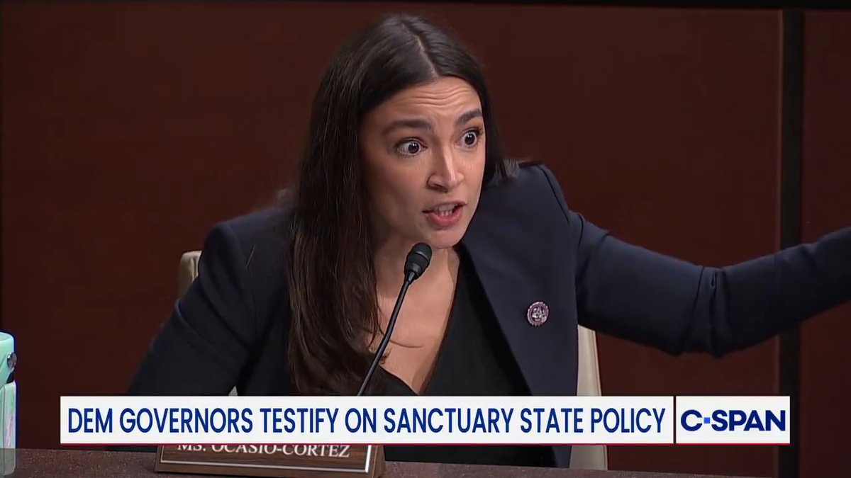 .Rep. Alexandria Ocasio-Cortez Alexandria Ocasio-Cortez at hearing on sanctuary states/cities: "I don't want to hear about how this is about illegal vs legal immigration. They are attacking legal status and removing legal status. The Republican majority is anti-legal immigration in the United States."