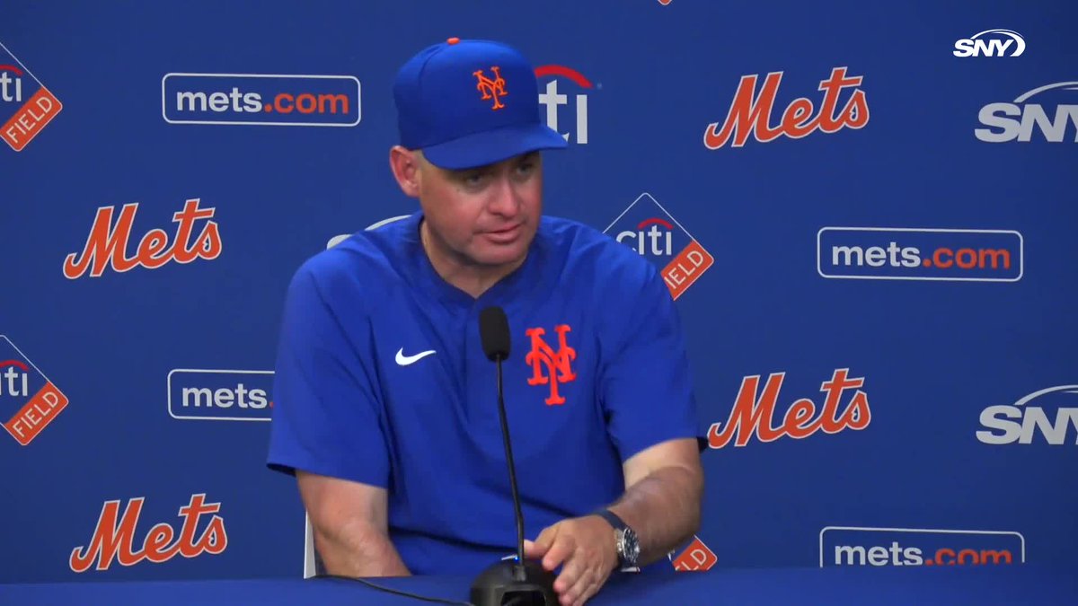 Carlos Mendoza says that Kodai Senga sent Hiro to tell Pete Alonso that Senga felt something in his hamstring on the step before he jumped to catch Alonso's errant throw