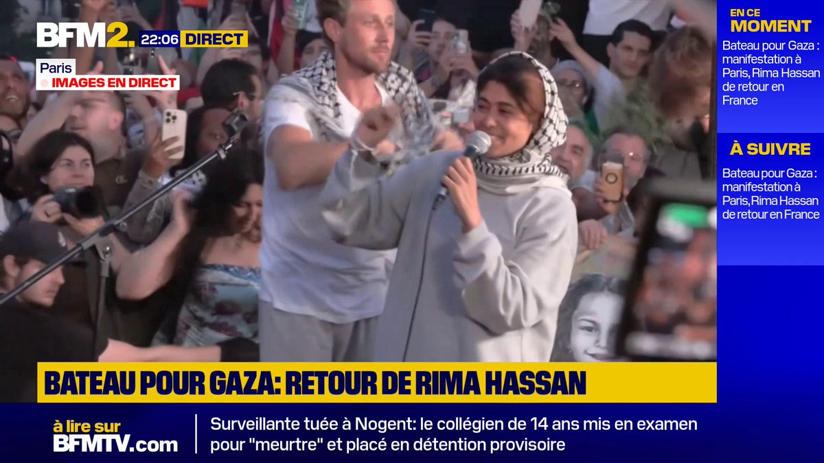 Bateau pour Gaza: retour de Rima Hassan à Paris #BFM2