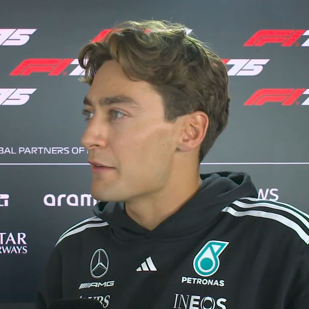 "I was a bit surprised to see he'd taken responsibility" 😧 George Russell on his collision with Max Verstappen last time out in Spain 🇪🇸