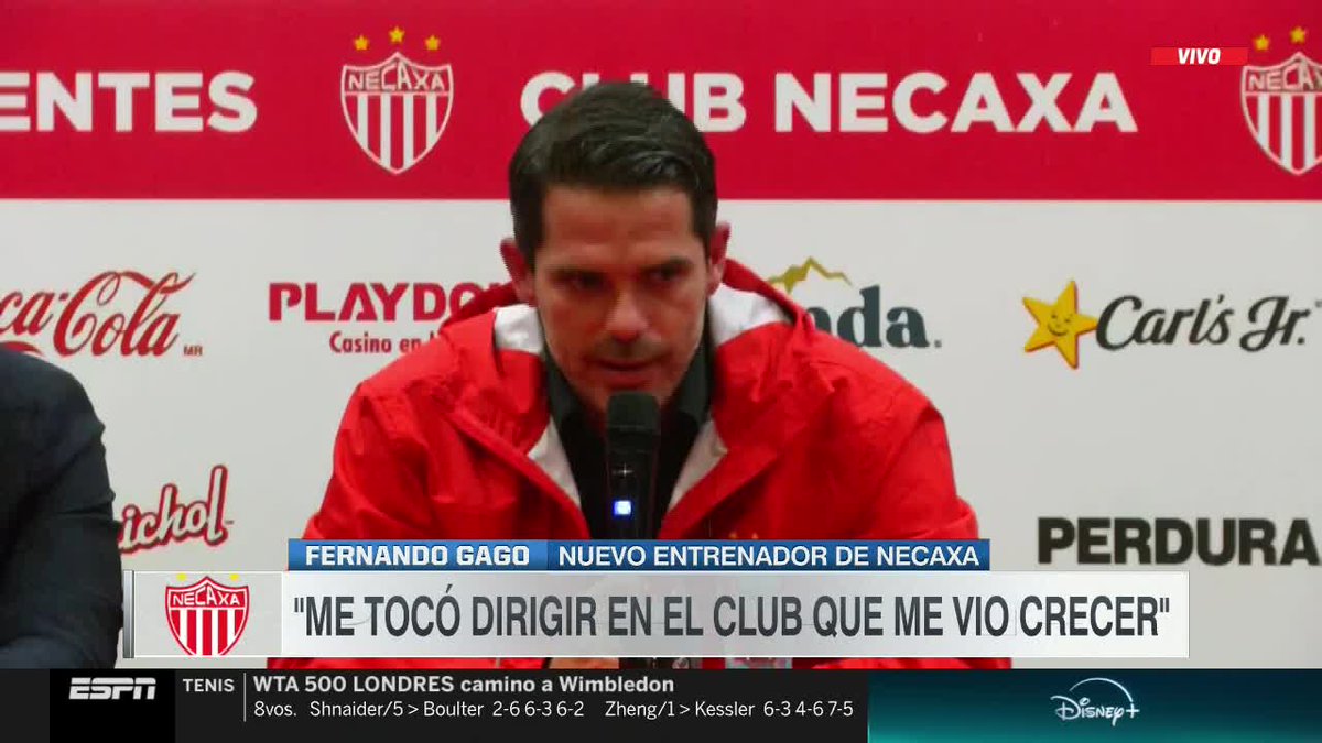 🗣️Fernando #Gago en su presentación como nuevo DT con Necaxa, fue consultado s/su salida de Chivas de Guadalajara a #Boca: "Me tocó la posibilidad de dirigir en el club que me vio crecer".