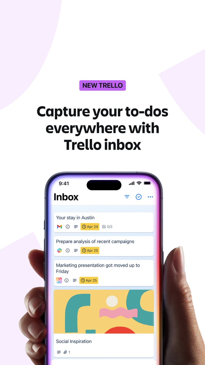One place. Instant capture. Zero friction. ⚡ Try the new Trello Inbox today!