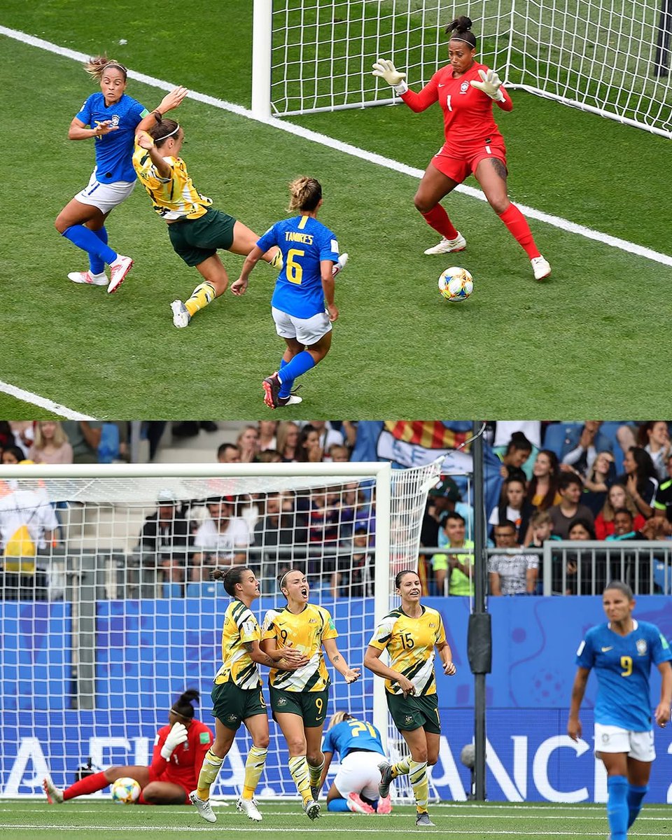 13.06.19 - 💫 𝗧𝗵𝗲 𝗠𝗶𝗿𝗮𝗰𝗹𝗲 𝗼𝗳 𝗠𝗼𝗻𝘁𝗽𝗲𝗹𝗹𝗶𝗲𝗿 💫 🗓 #OnThisDay in 2019, we recorded one of our greatest #FIFAWWC comebacks, from 2-0 down to defeating Brazil 3-2 in France! #Matildas