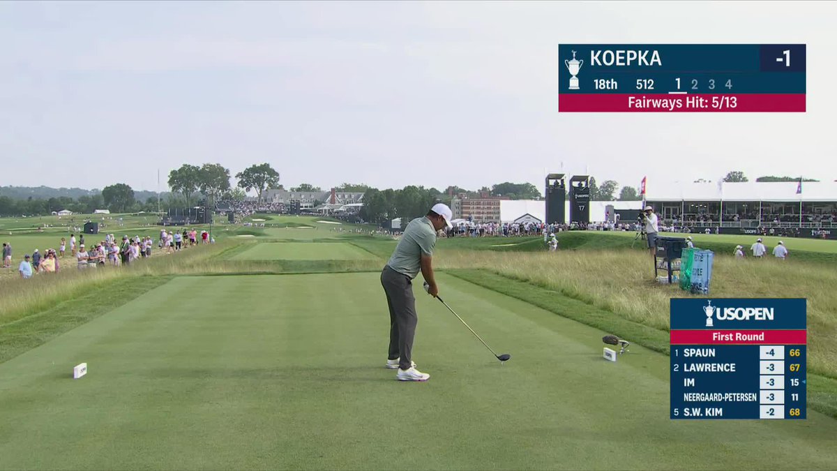 Birdie-birdie finish. Opening round 68 for Brooks.