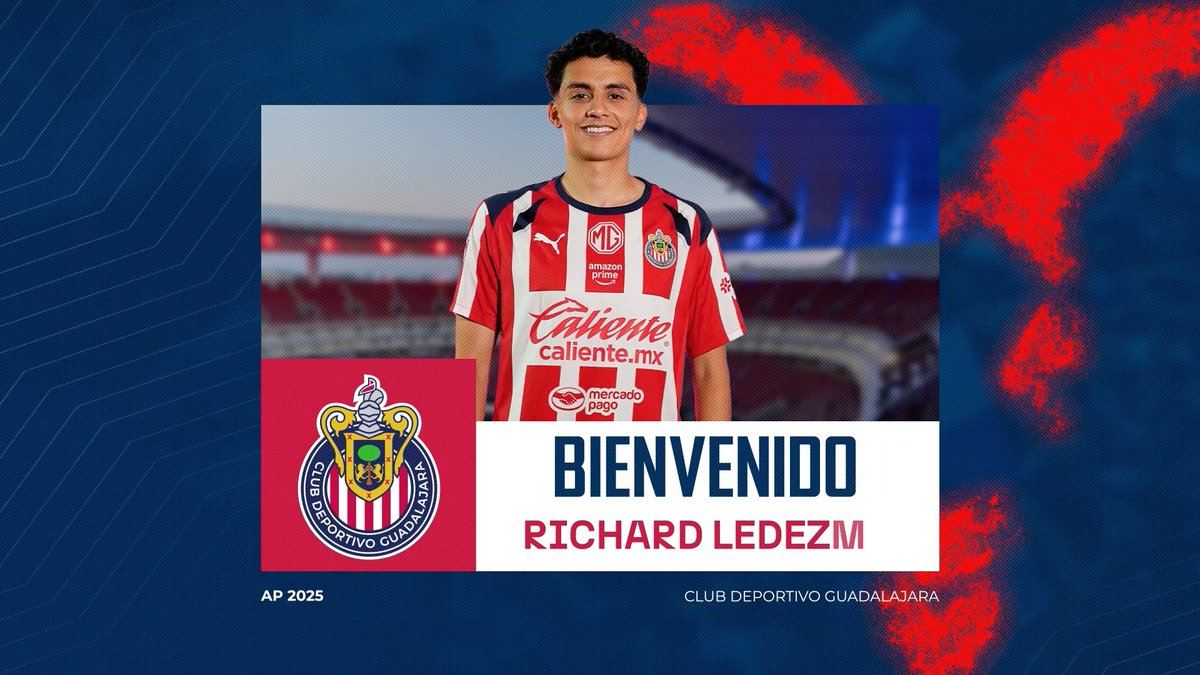 🇫🇷 ¡Bienvenido al Guadalajara, Richard! 🔥 Es momento de brillar con nuestra Rojiblanca 😍