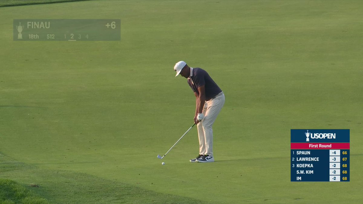 Don't touch it! Tony Finau hit a sprinkler head, startled a fan, and ended up in the grandstand!