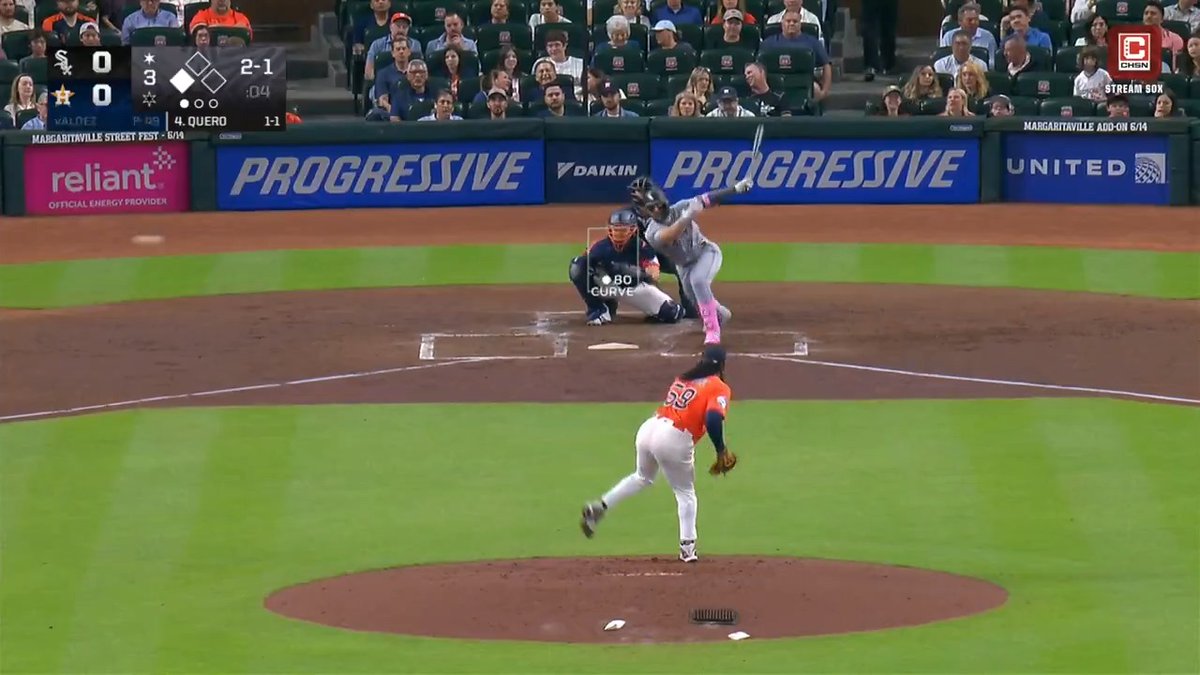 .Gordon Beckham: "This is a great guy for him because he always takes the ball the other way." Edgar Quero: rips RBI-single the other way