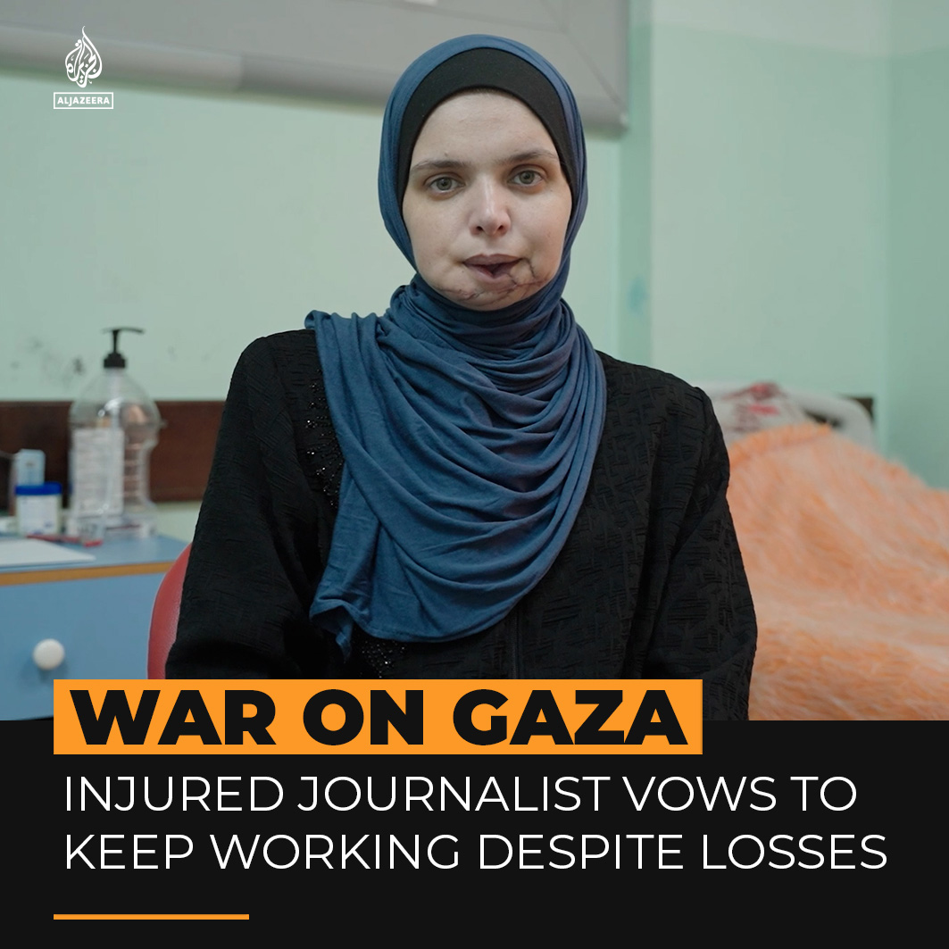 "[Israeli] bombs reached my kids before my dreams did." Duha al-Saify, a Palestinian journalist and mother, vows to continue reporting on Israel's genocide in Gaza despite Israeli attacks that killed three of her children.