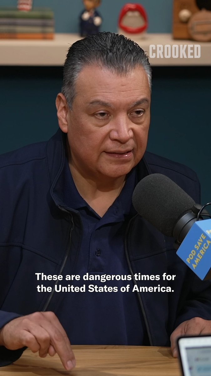 “If Republicans in Congress, both the House the Senate, Republican leaders, in both the House and the Senate, are so fearful of Donald Trump that they won’t call out the truth for what it is.” —Sen. Alex Padilla on how Republicans are reacting to him being forced to the ground and handcuffed by federal officers at a press conference. Watch the full interview on Pod Save America’s YouTube channel.