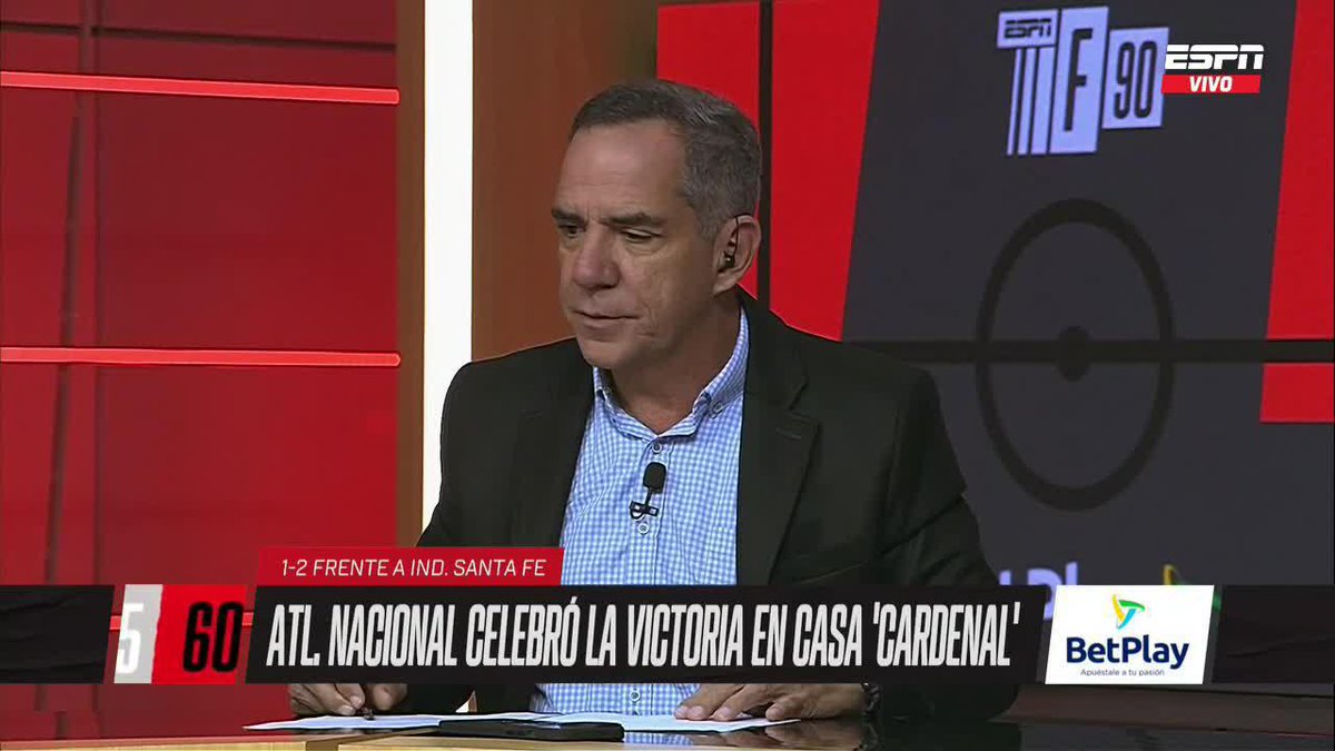 #ESPNF90Colombia | El clásico nocturno del fútbol Nacional le ganó a Santa Fe y está vivo en el cuadrangular B "El calendario más favorable para mí es el de Nacional" Luis Arturo Henao C Queremos leer tu opinión con #ESPNF90Colombia