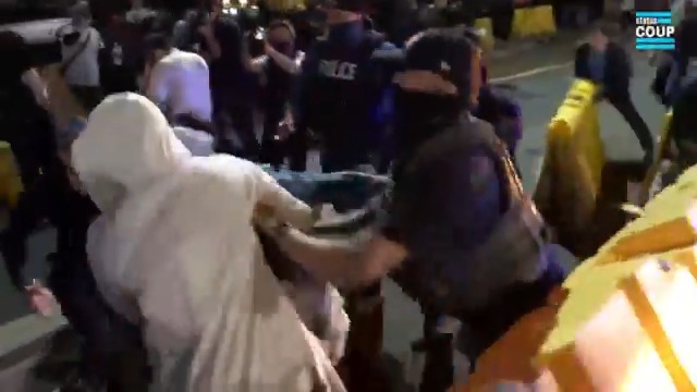 Protesters BLOCK ICE van from departing, then are mass pepper sprayed and thrown around in response outside the ICE Delaney Detention Center in New Jersey via Jon Farina
