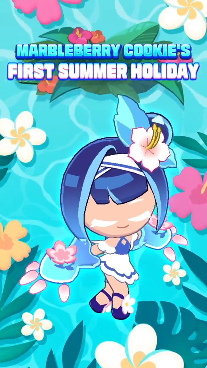 Marbleberry Cookie is going to the beach for her first summer holiday! 🏖