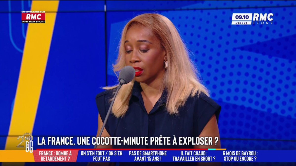 🇫🇷 La France, une cocotte-minute prête à exploser ? 🗣️ Joëlle Dago-Serry : "L'actualité me percute de plus en plus ! Même si t'allumes pas le 20h, tu as le 20h en bas de chez toi ! Même si tu allumes plus ta TV, tu as le 20h dans ton quotidien... Ça commence à suffire !" #GGRMC
