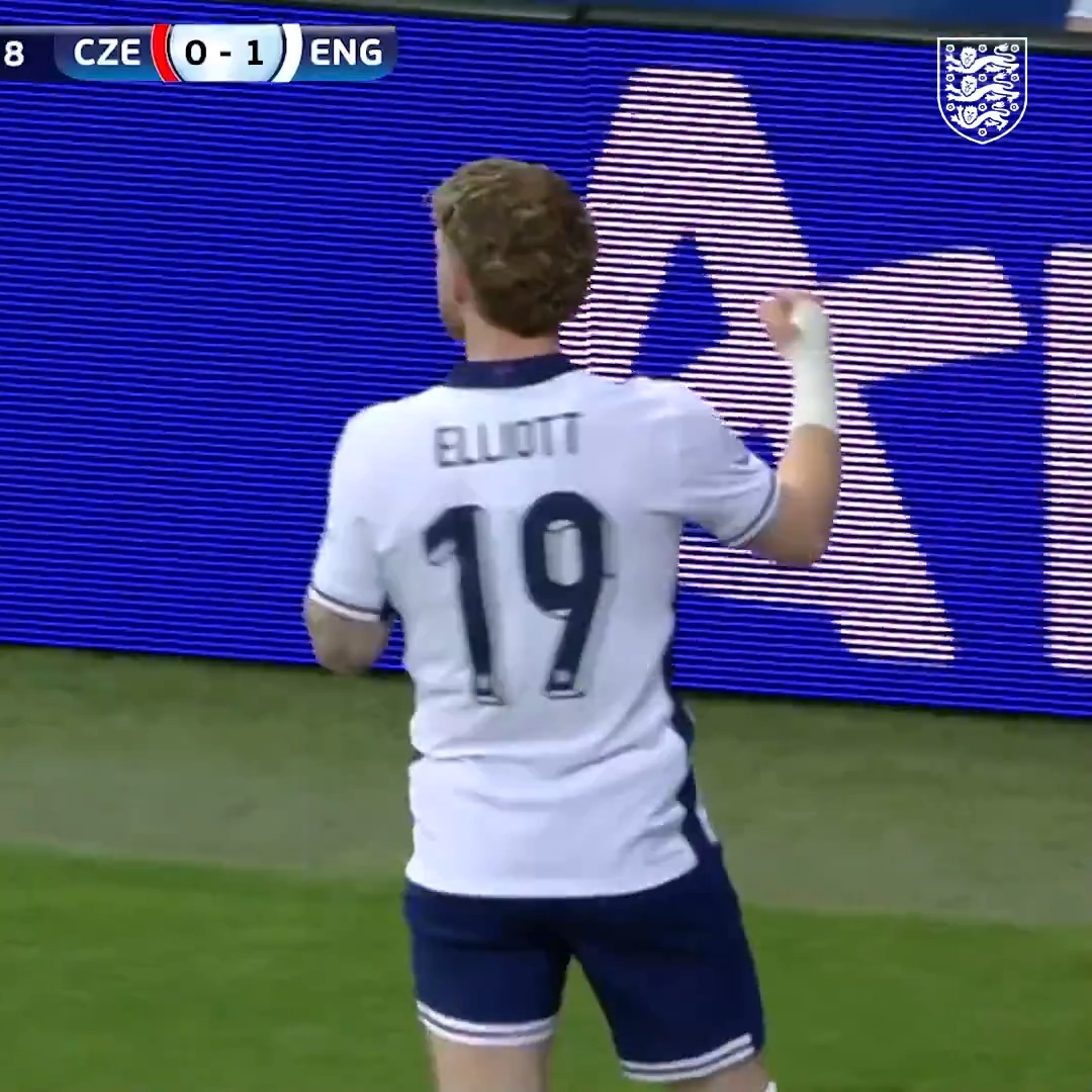 The first goalscorer of our #U21EURO campaign: Harvey Elliott! 💥