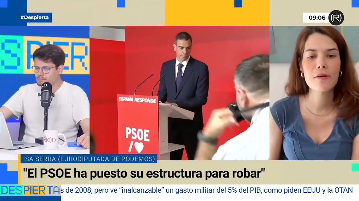 El sistema político y económico español funciona así: un entramado de empresas como Acciona que paga a políticos del PP y del PSOE para corromper las instituciones. Unas simples disculpas no sirven de nada. El PSOE tiene que devolver hasta el último euro robado. 🎥Isa Serra🙋🏽♀️