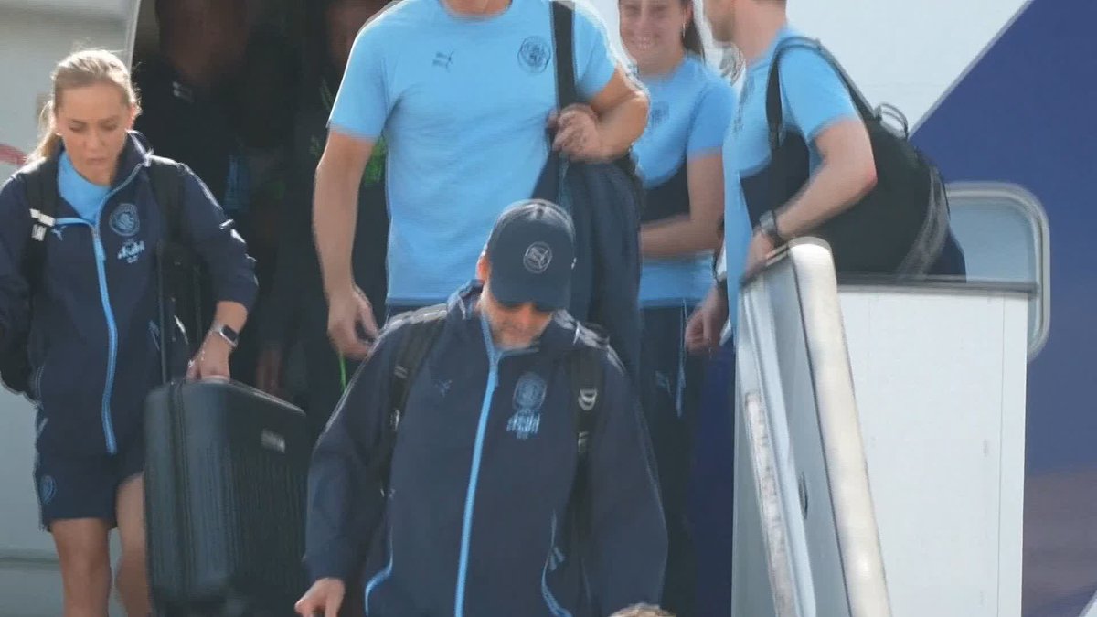 Man City have arrived in Miami ahead of the Club World Cup 🔵🏆