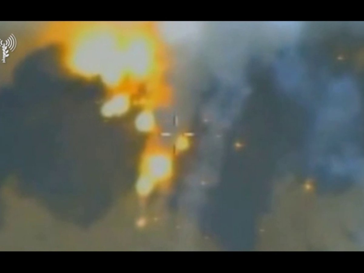 IDF releases footage of Iranian surface-to-surface missiles being destroyed