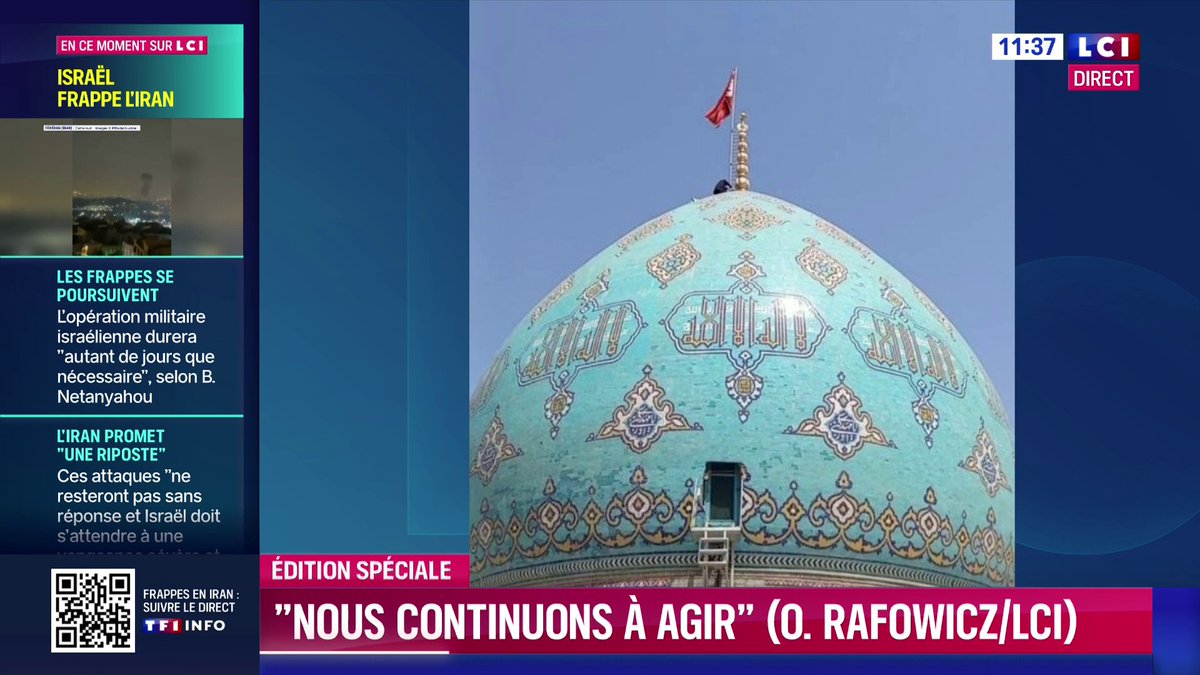 🔴 Frappes israéliennes sur l'Iran : "si ce régime de terreur tombe, ce sera une très bonne chose d'abord pour les Iraniens et puis pour le monde" déclare Olivier Rafowicz