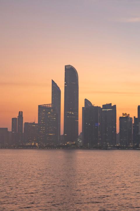 The views hit different #InAbuDhabi 🌇 📸 Rohat