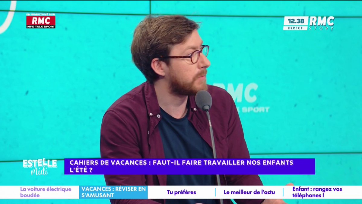 ☀️ Cahiers de vacances : faut-il faire travailler nos enfants l’été ? 🎙️ Pierre Rondeau : "Le cœur du problème c'est ce temps imparti aux vacances d'été... 2 mois ! Il y a une tendance à l'oubli... Je serais partisan qu'on maintienne les écoles ouvertes l'été !" #EstelleMidi