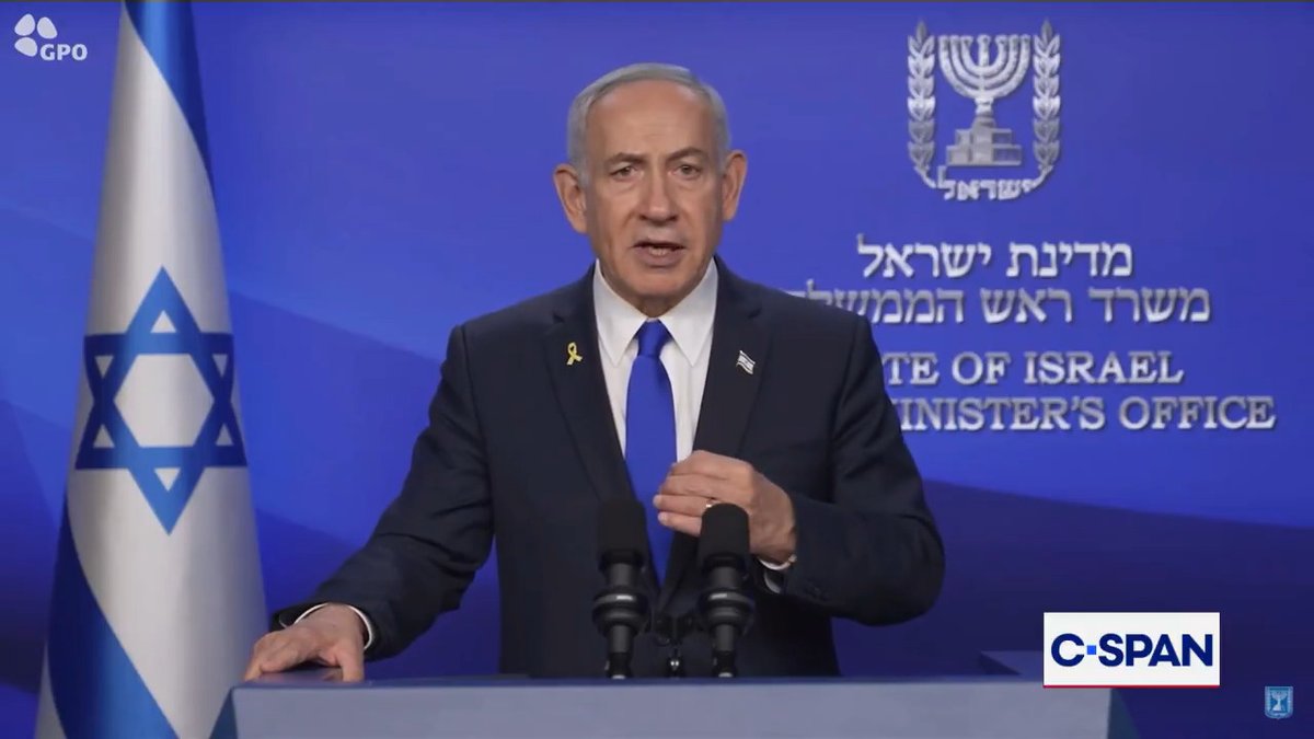 From Thursday night, Prime Minister Benjamin Netanyahu on Israeli strikes across Iran: "Israel will never allow those who call for our annihilation to develop the means to achieve that goal. Tonight, Israel backs those word with action." Full video here: